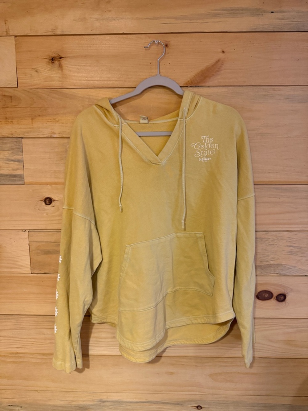 Old Navy Women's Yellow Pullover Hoodie